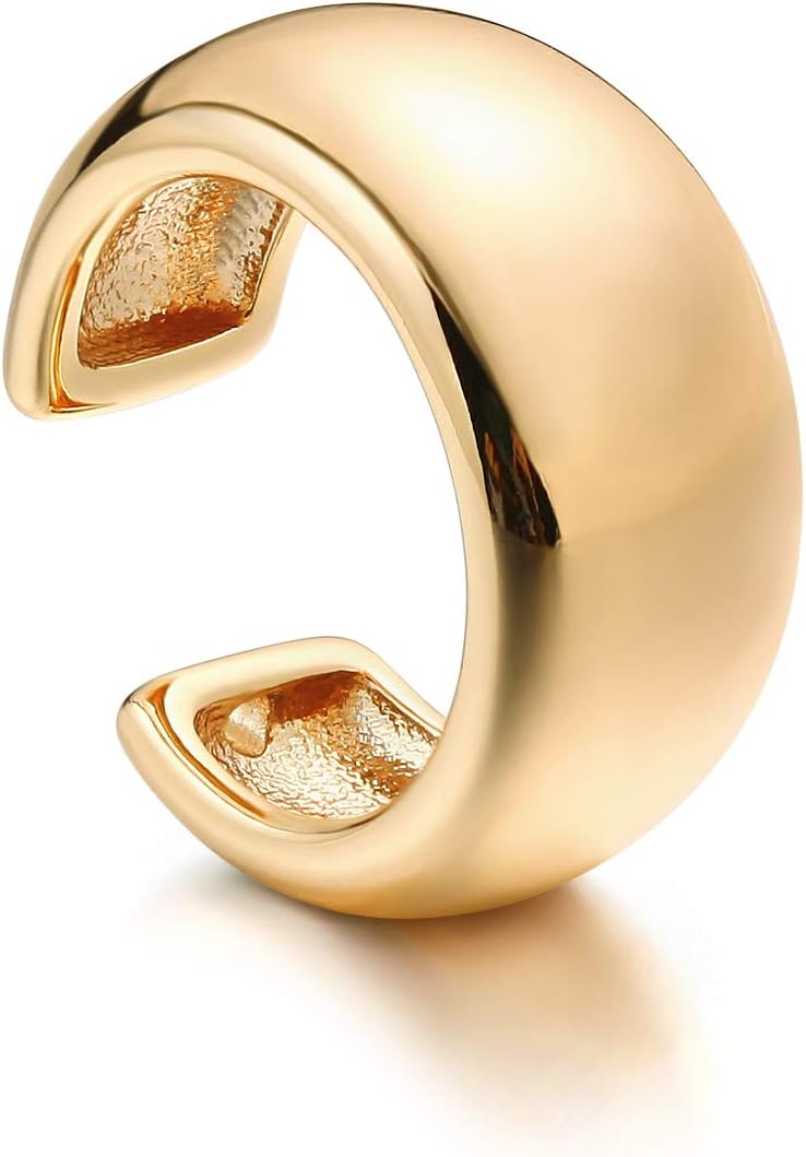 MYEARS Women Ear Cuff Earring Gold Non Pierced Ear Cartilage Clip on Wrap Hoop 14K Gold Filled Tiny Boho Beach Simple Minimalist Delicate Handmade Hypoallergenic Jewelry Gift-Sold as Single/Pair - Image 1